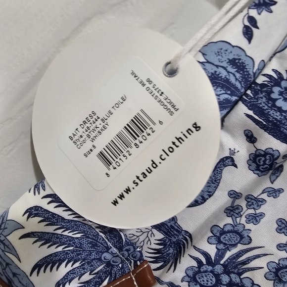 Staud Bait Toile Sleeveless Midi Dress - Picture 6 of 10